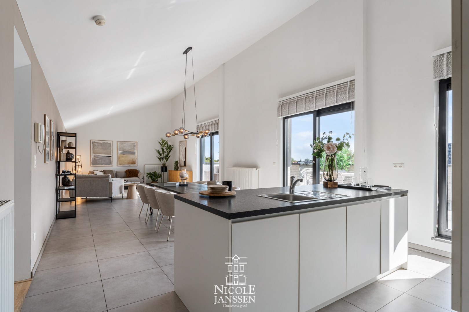 Modern ingerichte keuken 