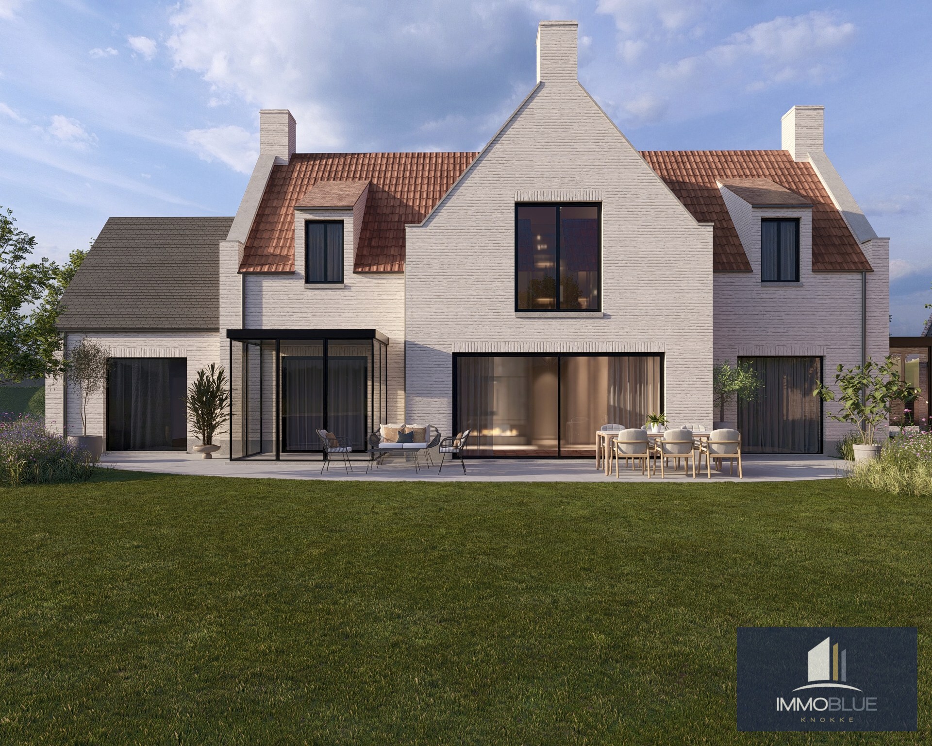 Exclusieve bouwgrond met open zicht gelegen aan het Zwin met goedgekeurde bouwplannen. 