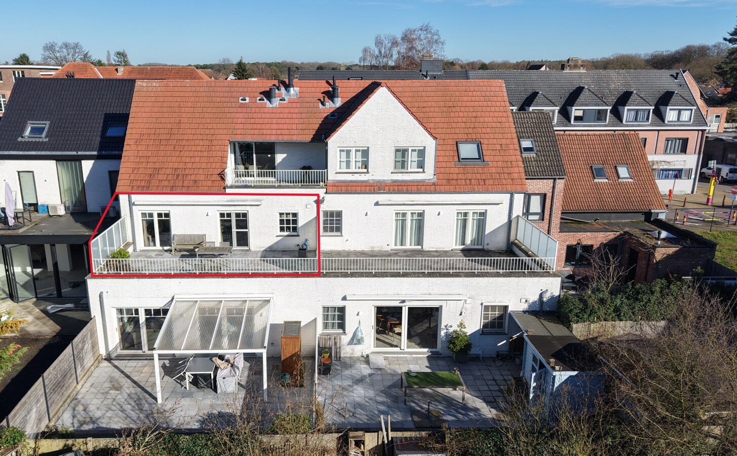 Energiezuinig appartement met 2 slaapkamers en groot terras 
