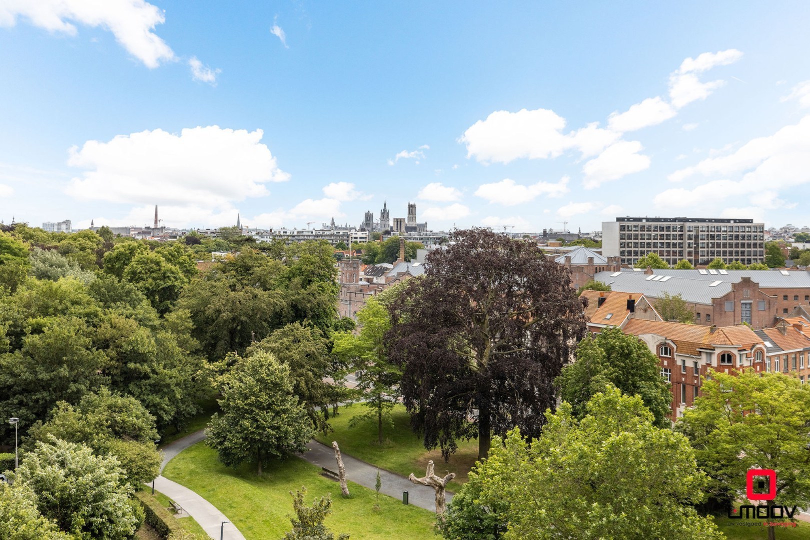 Appartement op de 8ste verdieping met panoramische zichten over Gent 