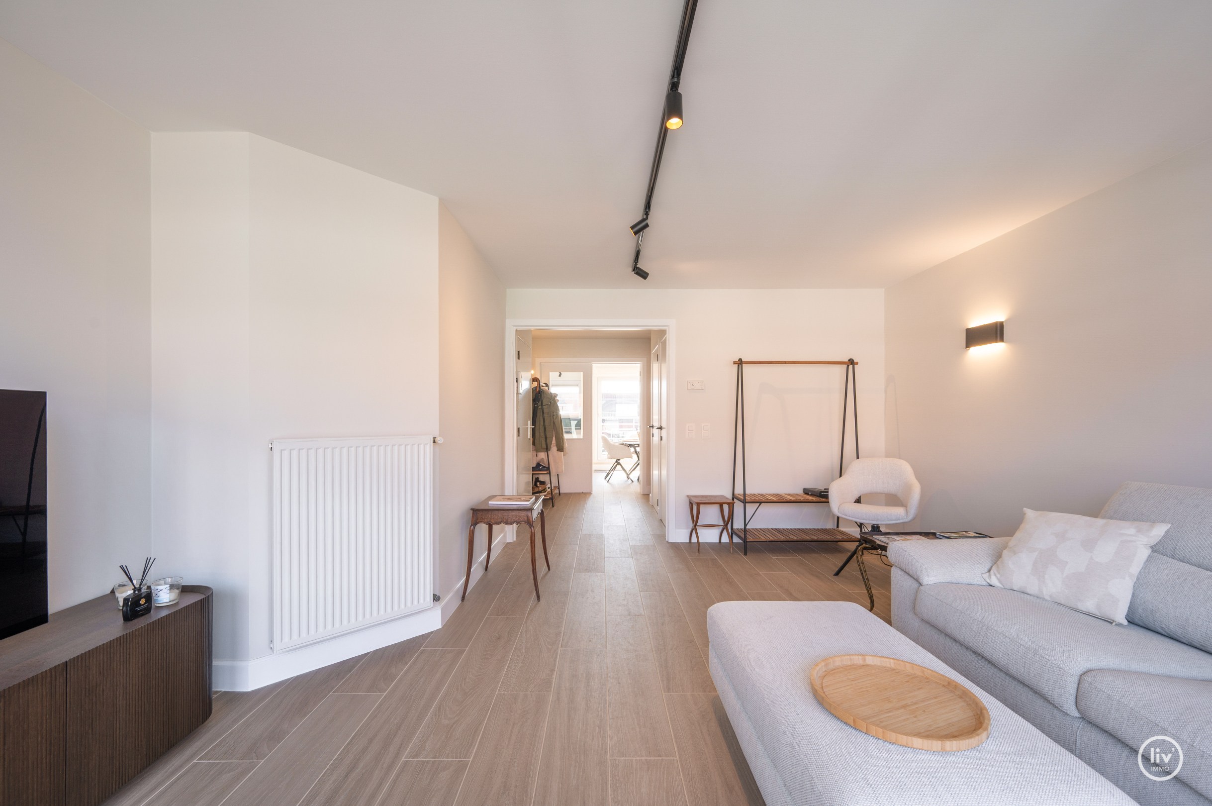 Spacieux duplex avec 3 chambres dans un emplacement de premier choix sur la Van Bunnenvaan à Knokke. 