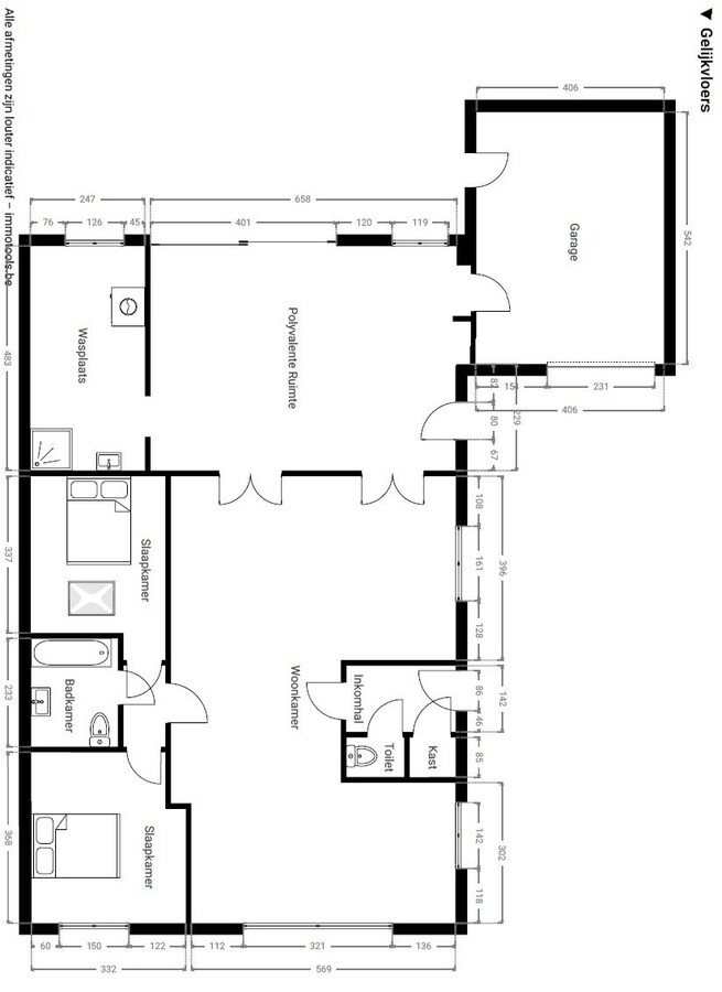 Laagbouwwoning met 2 slaapkamers in doodlopende straat 