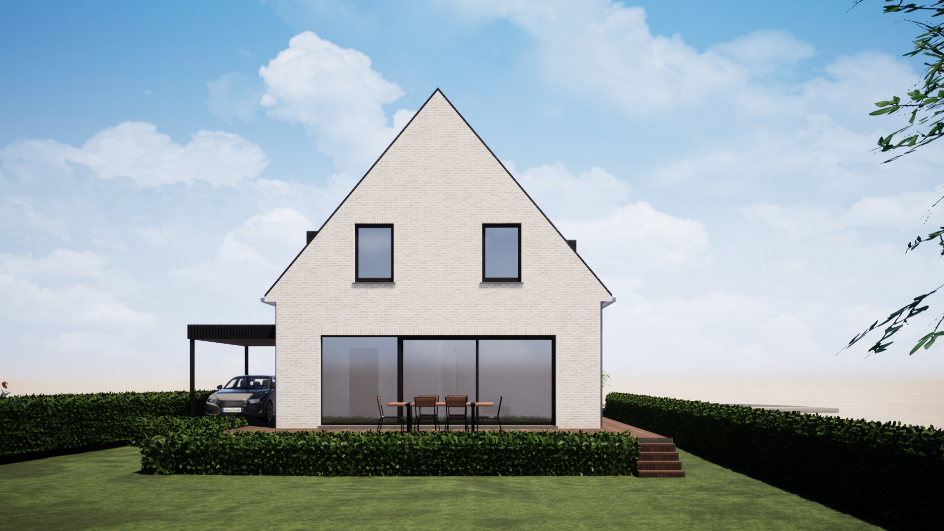 Exclusieve nieuwbouwvilla op 804 m² nabij strand te Westende 