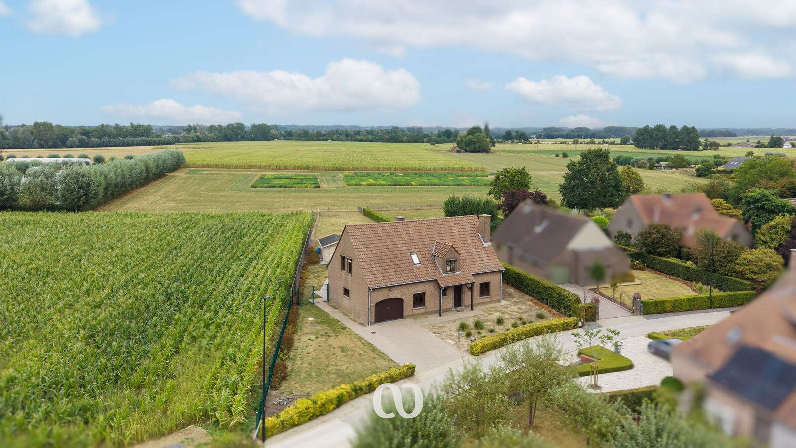 Prachtig gelegen woning met fantastisch uitzicht in Mullem 