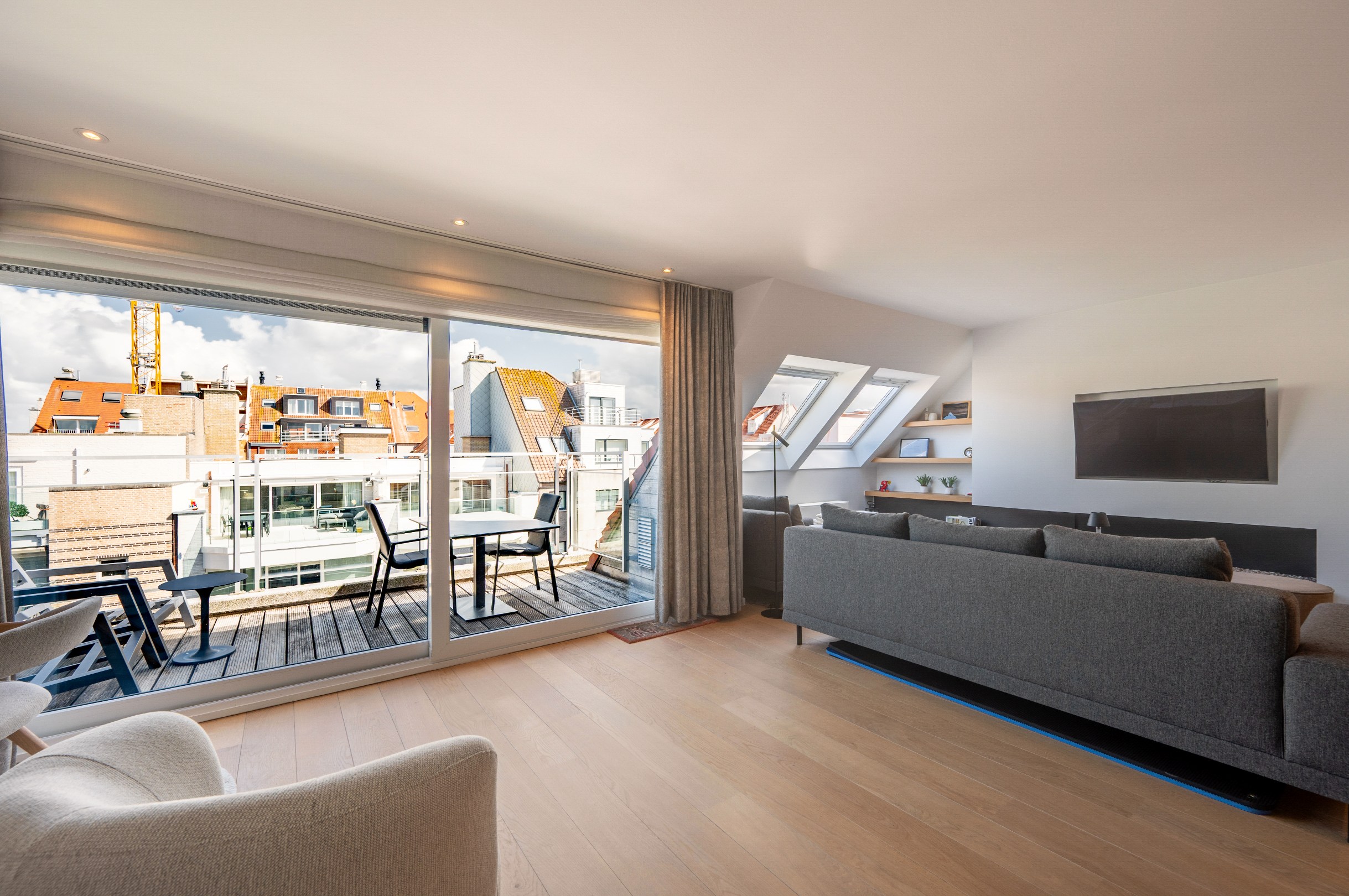 Duplex appartement te koop in Knokke met groot zonnig terras 