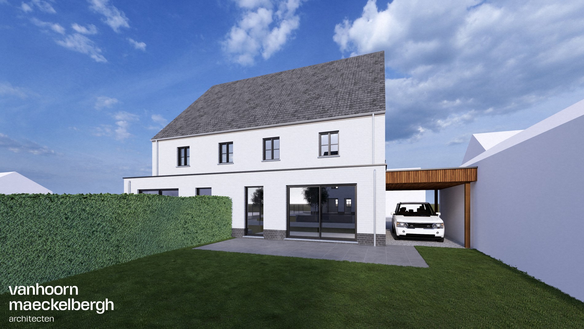 Exclusieve landelijke halfopen bebouwingen op topligging te Westende 