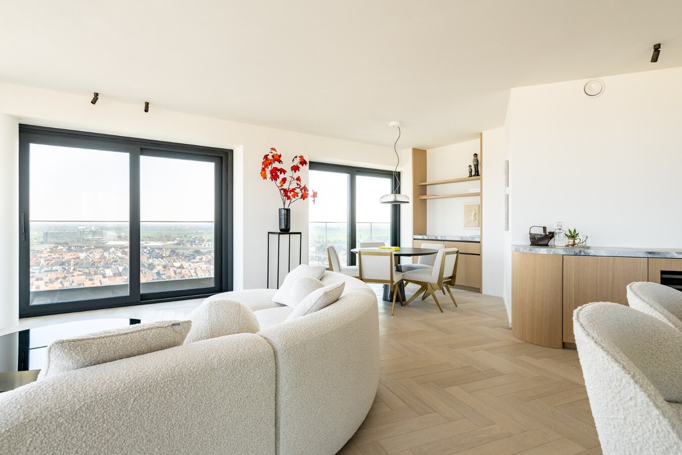 Eén van de hoogsgelegen appartementen van Knokke-Heist met magnifieke zichten 