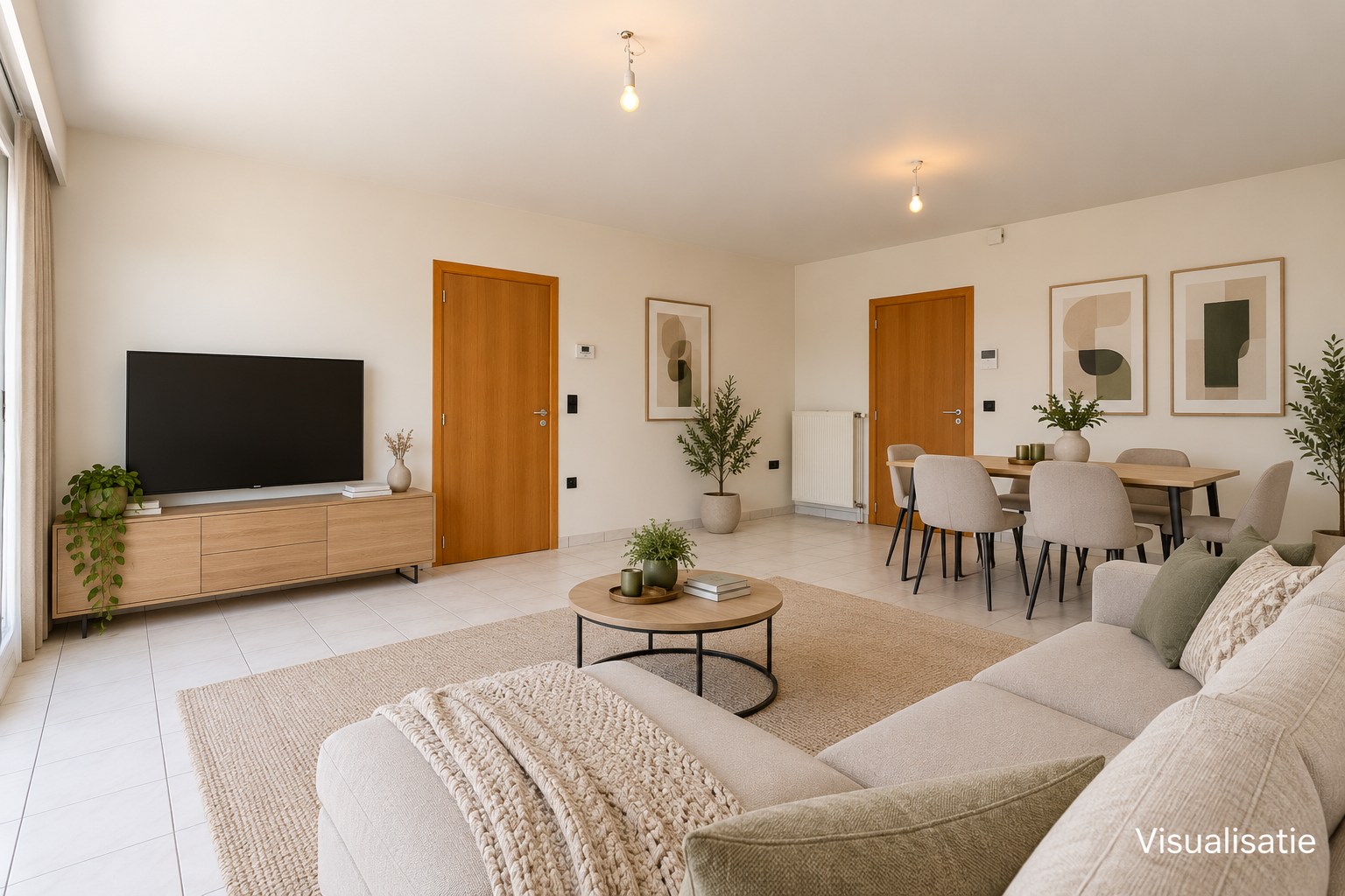 Instapklaar 2 slpk appartement met garage te Halle 