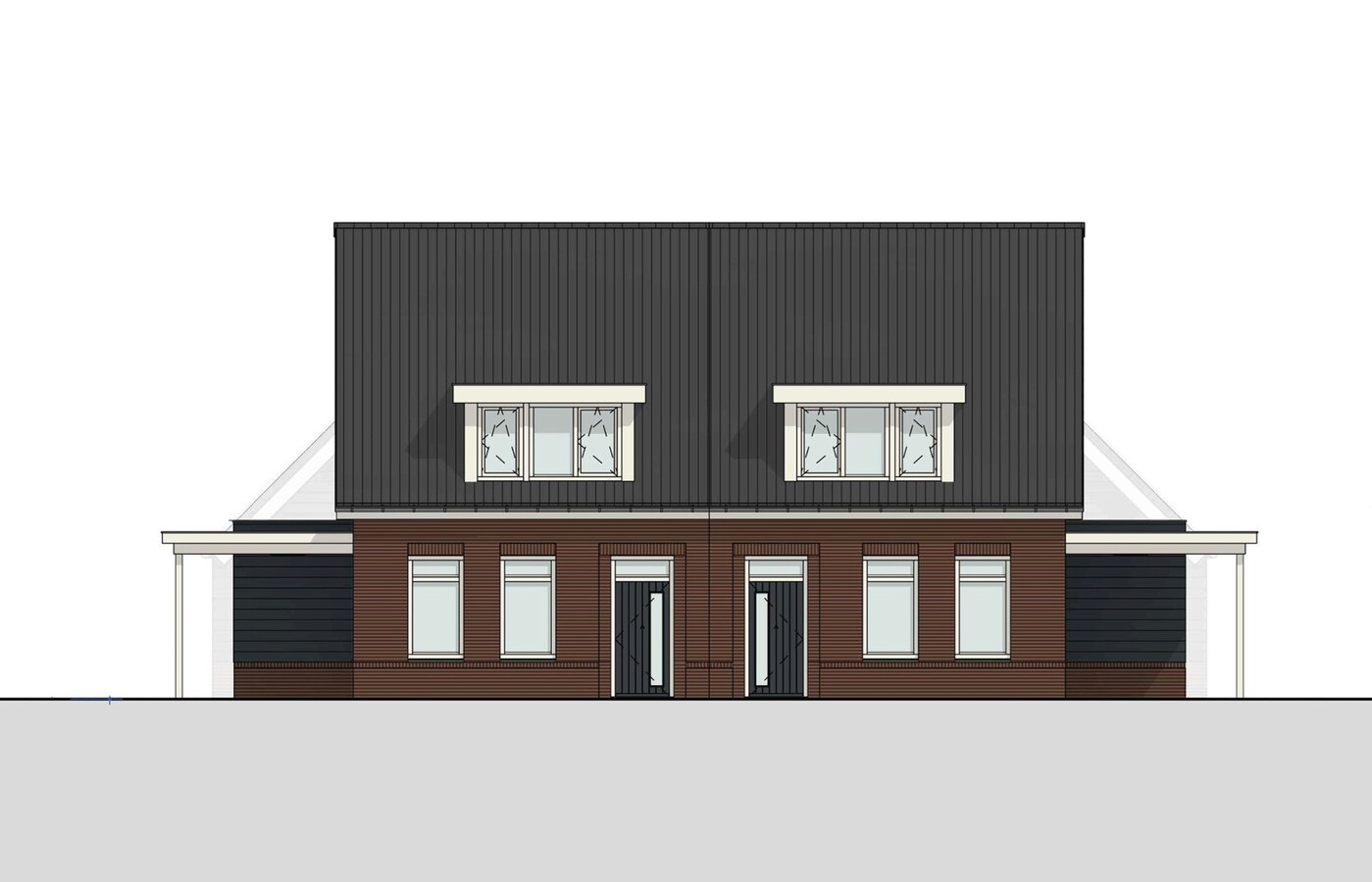 Bouwkavel voor de bouw van een halfvrijstaande woning van 468 m2 aan de rand van Reusel. 