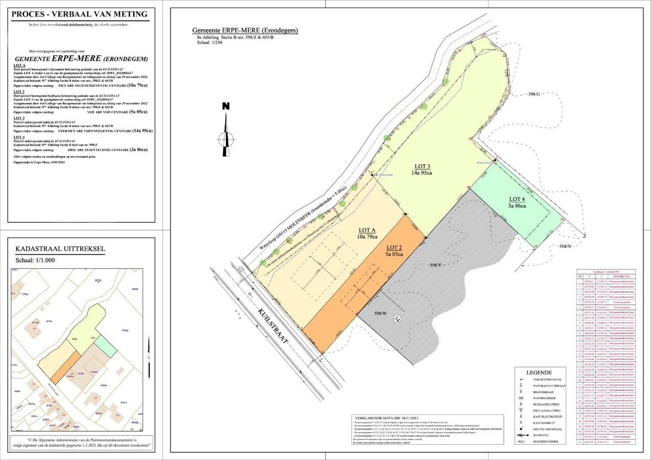 Bouwgrond voor OB met groot stuk achtergrond te Erondegem 