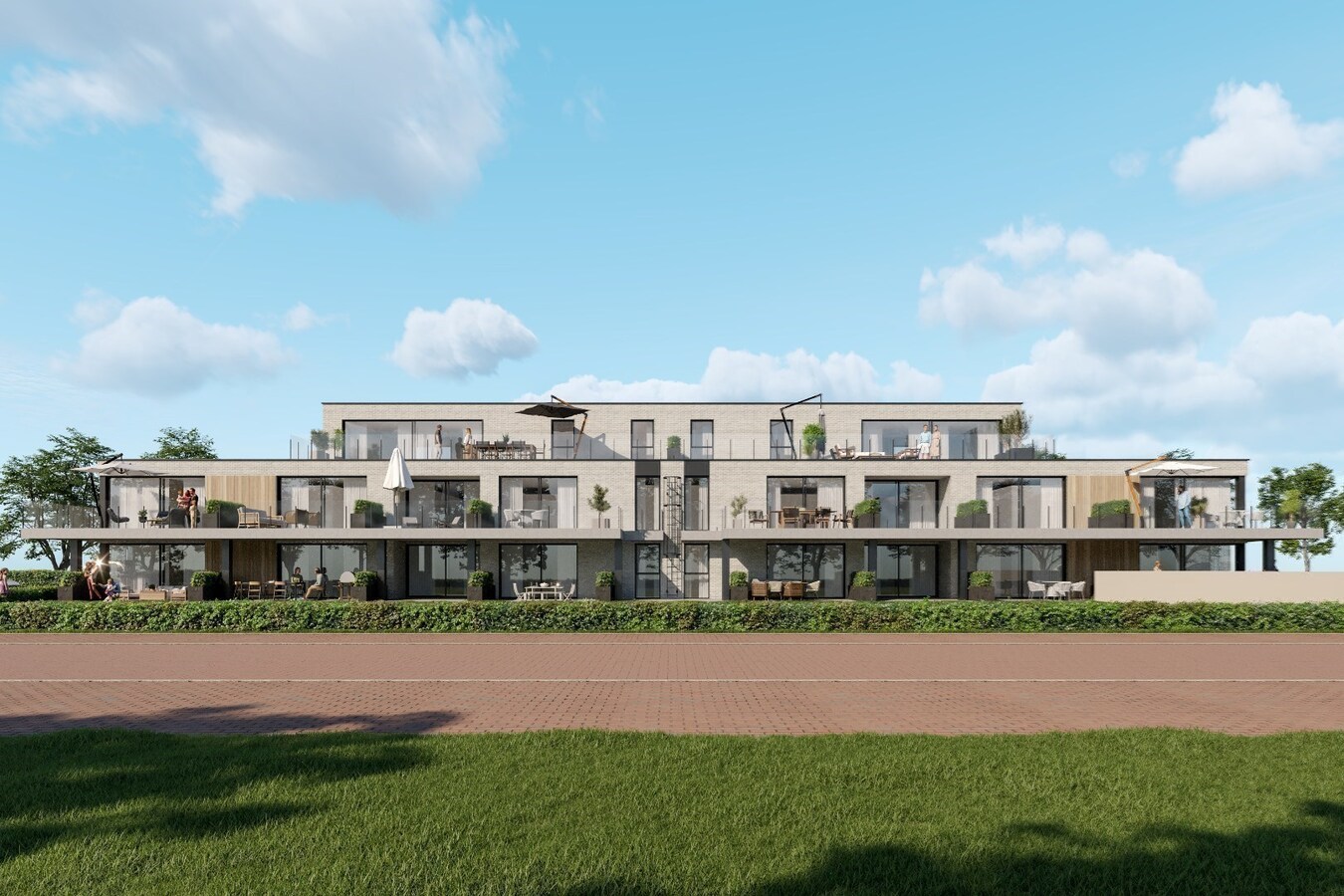 KNAP ARCHITECTURAAL WOONPROJECT IN HET CENTRUM VAN KERMT 