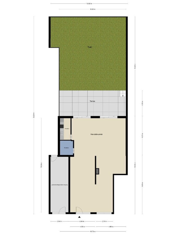 Volledig gerenoveerd handelspand met uitzonderlijke buitenruimte te Duffel 