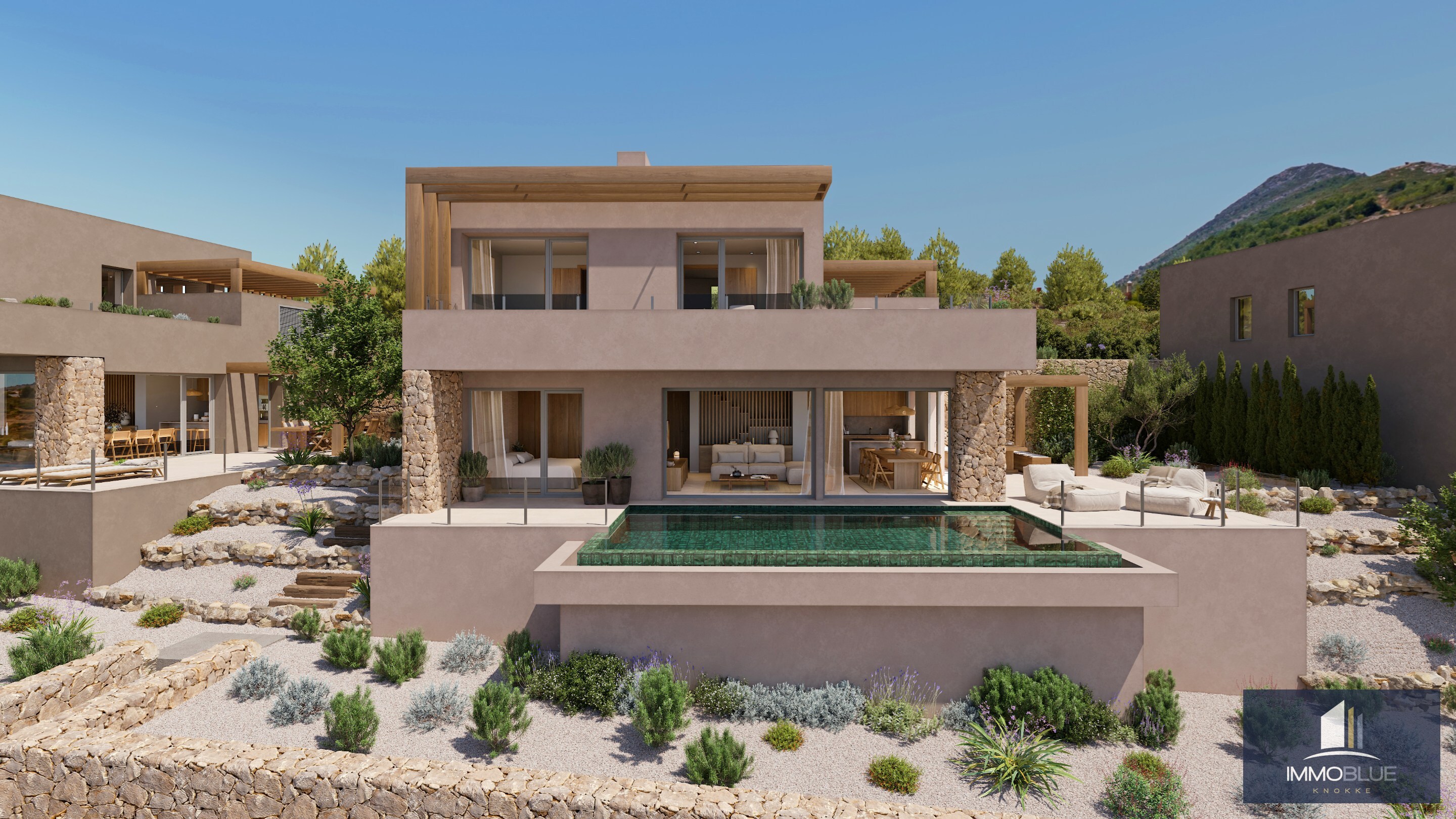 Villa paisible entre montagnes et vignobles. 