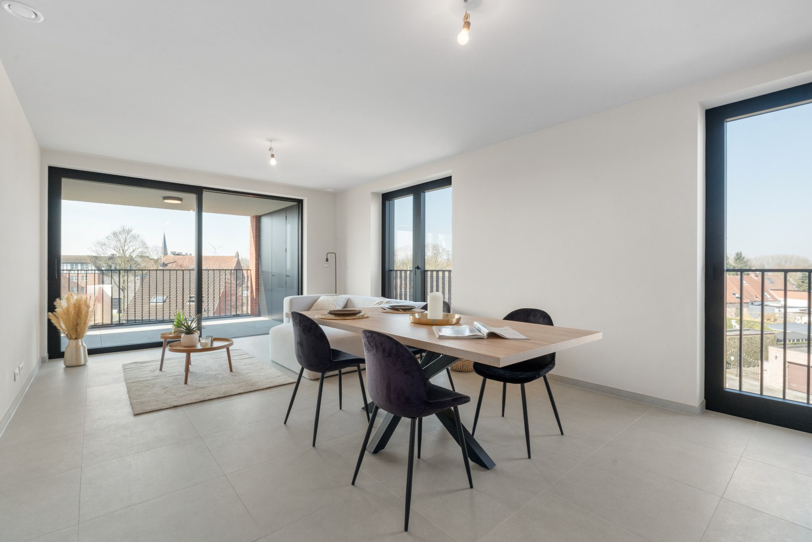 Nieuwbouwappartement met twee slaapkamers, terras en ondergrondse autostaanplaats te koop in Zulte 