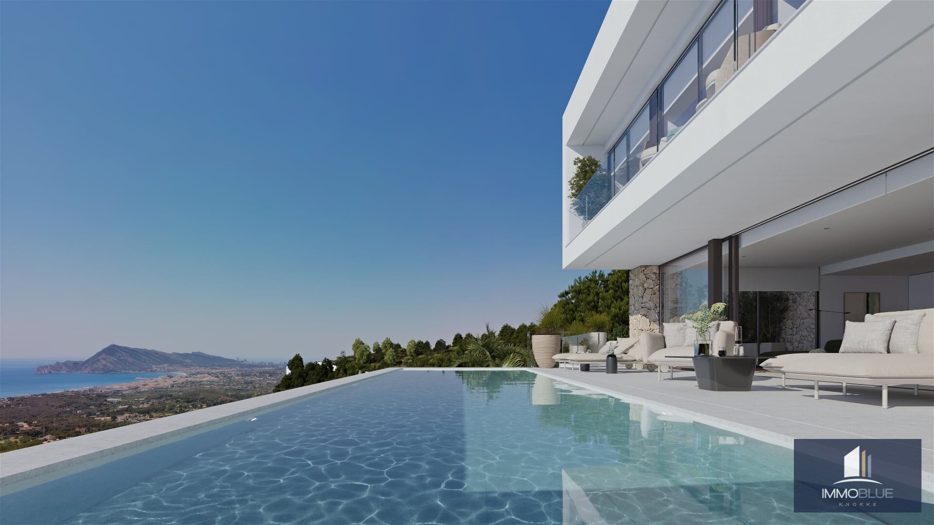 Villa contemporaine avec vue sur la mer à Altea 