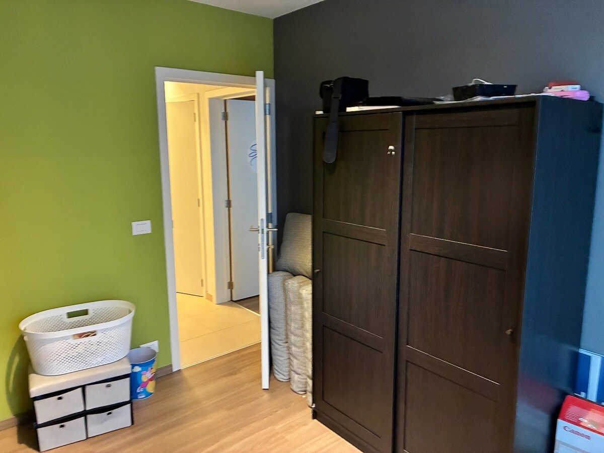 Ruim appartement met 2 terrassen. 