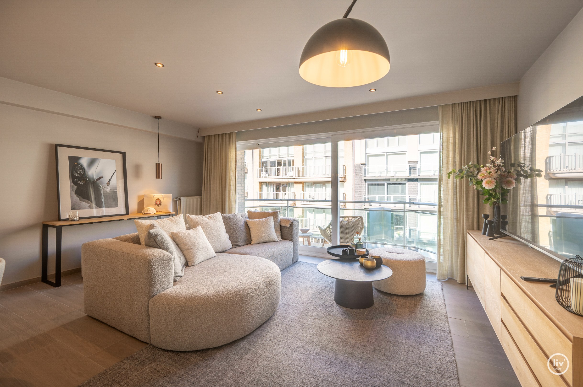 Appartement spacieux et agréable avec 2 chambres à coucher au centre de Knokke 