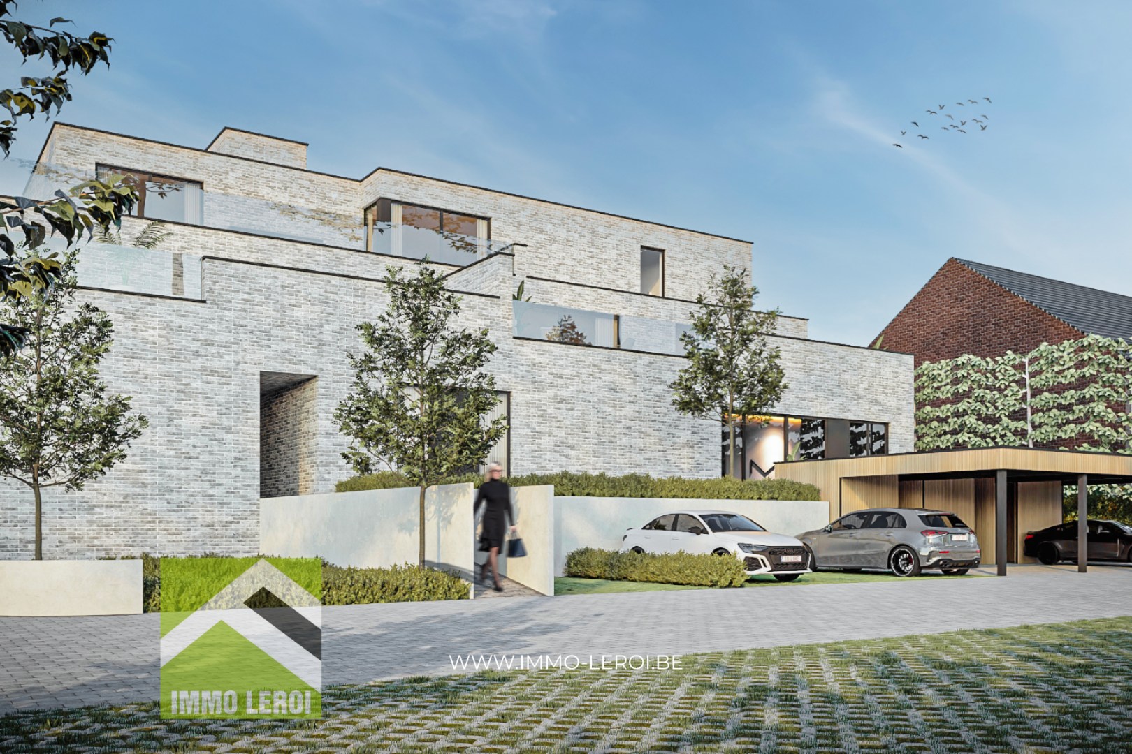 Vergunde projectgrond met handel/ horeca en appartementen in het centrum van Heers 