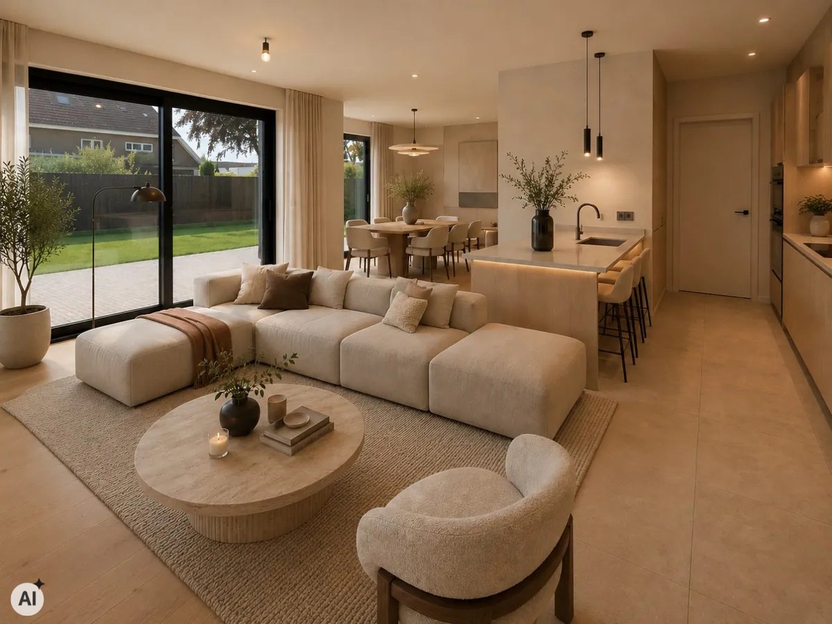 Exclusieve, energiezuinige nieuwbouwwoning op een discrete ligging te Waregem! 