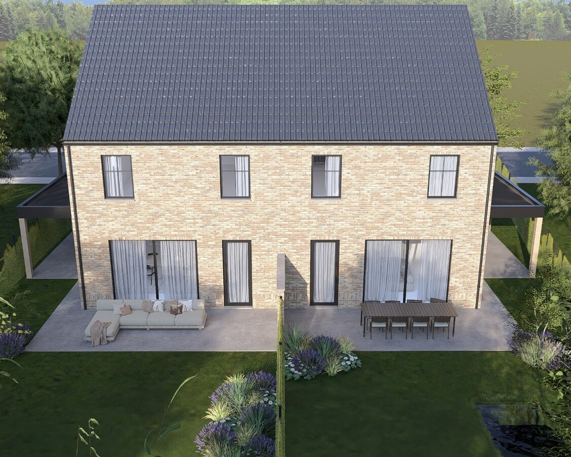 Halfvrijstaande nieuwbouwwoning gelegen op een perceel van 3a23ca op een gunstige locatie nabij het centrum van Bree! 