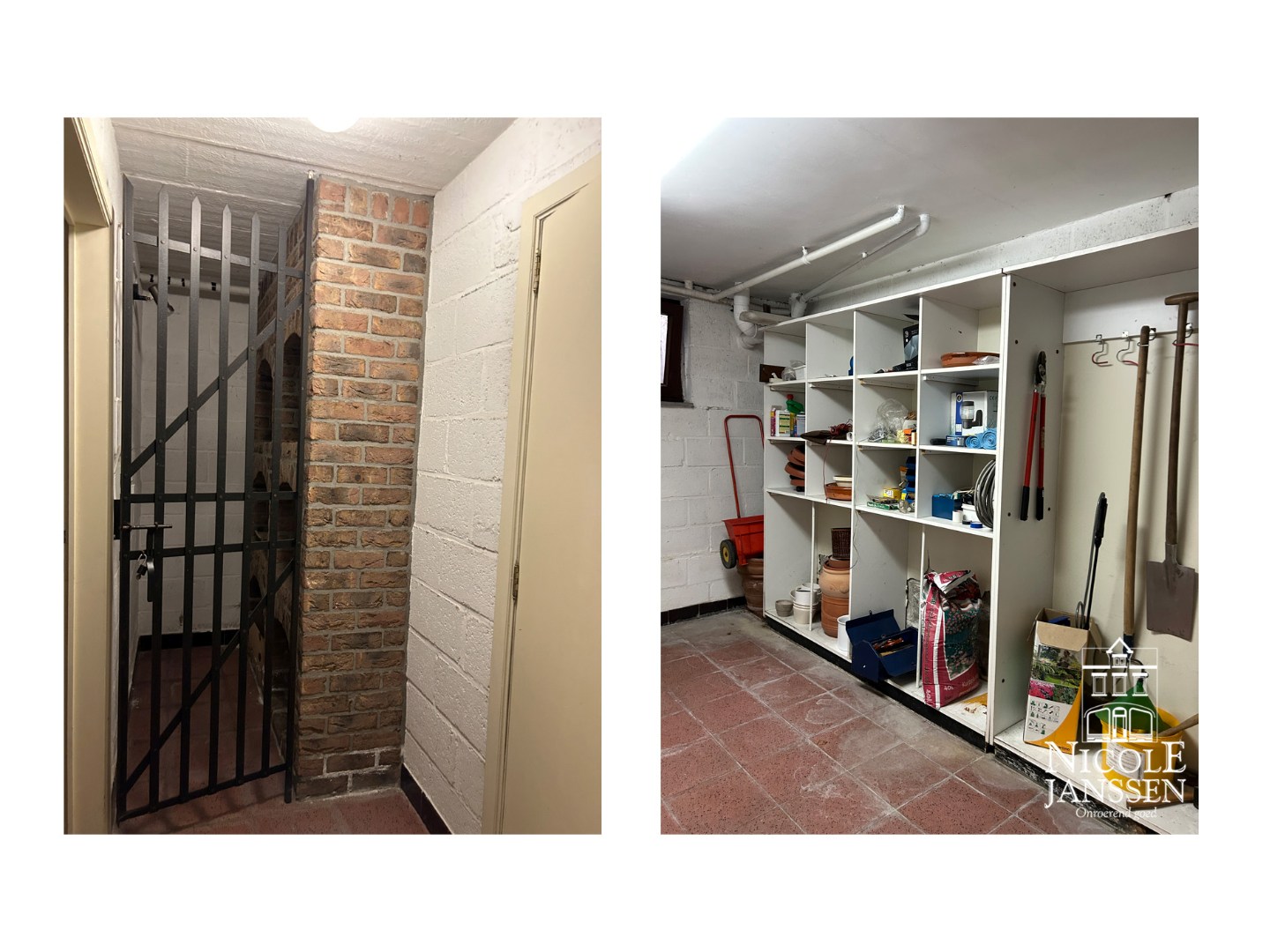 De woning is deels onderkelderd 