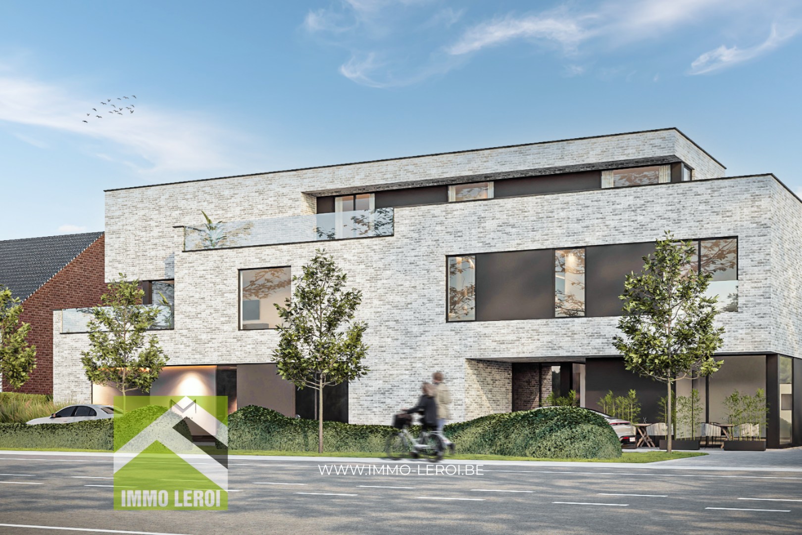 Vergunde projectgrond met handel/ horeca en appartementen in het centrum van Heers 