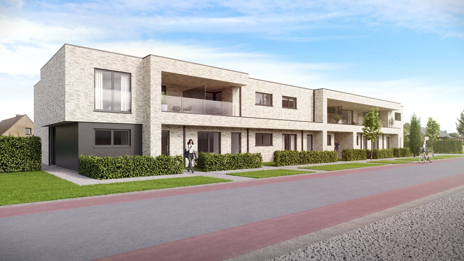 Nieuwbouw appartement met 1 slpk. en terras 