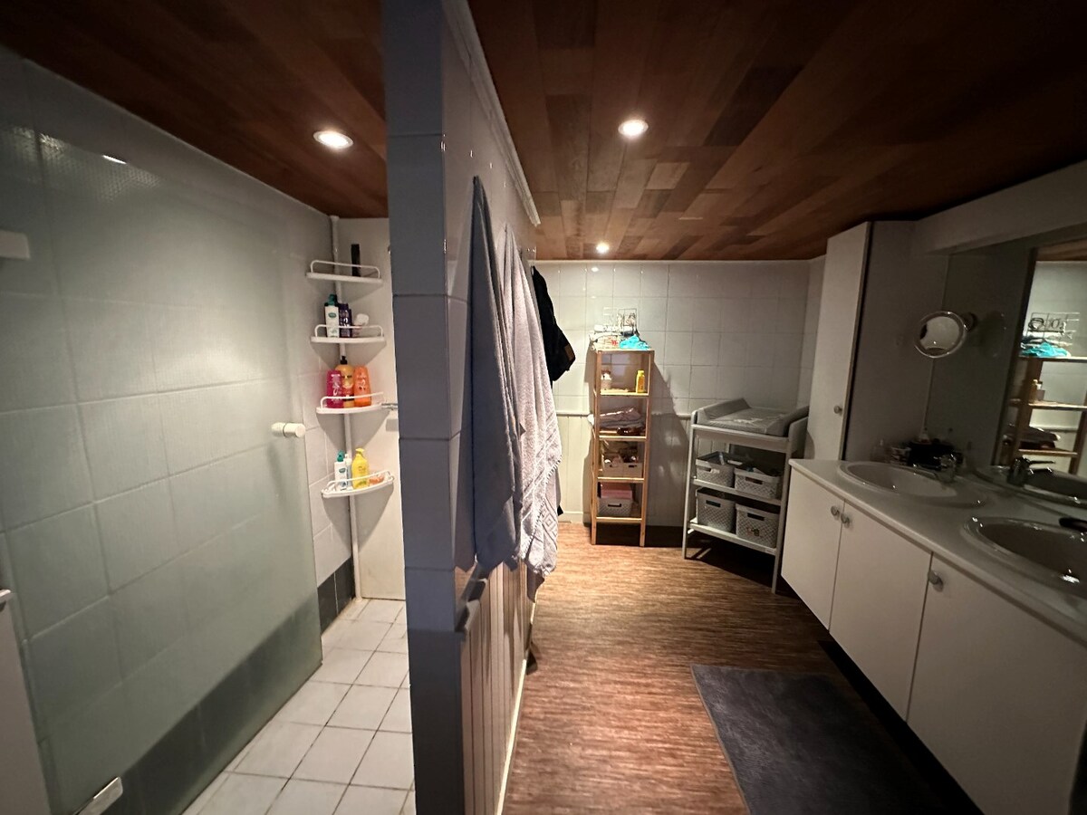 Volledig vernieuwde woning met dubbele garage 