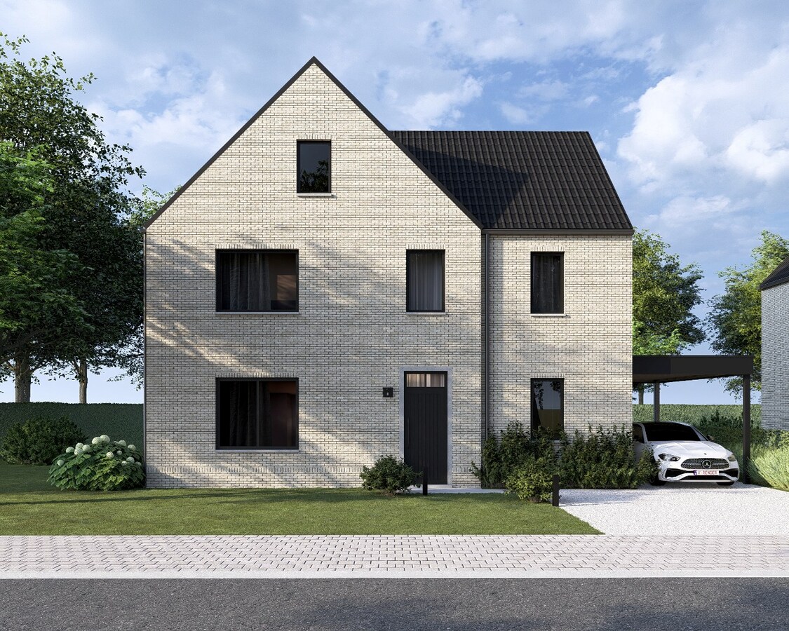 Vrijstaande Bijna Energie Neutrale nieuwbouwwoning op een perceel van 6a22ca op een rustige locatie te Voorshoven, Neeroeteren! 