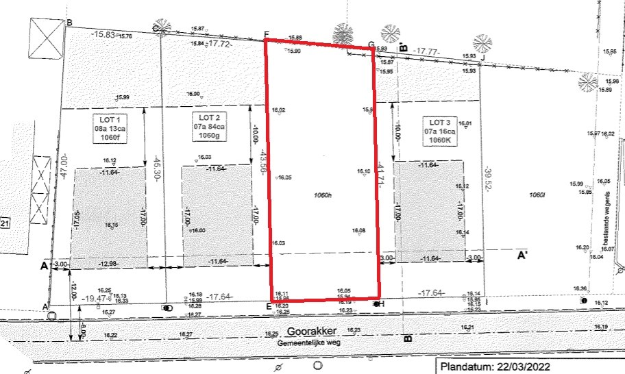 Unieke bouwgrond van 7 are 35 ca. voor open bebouwing te Geel 