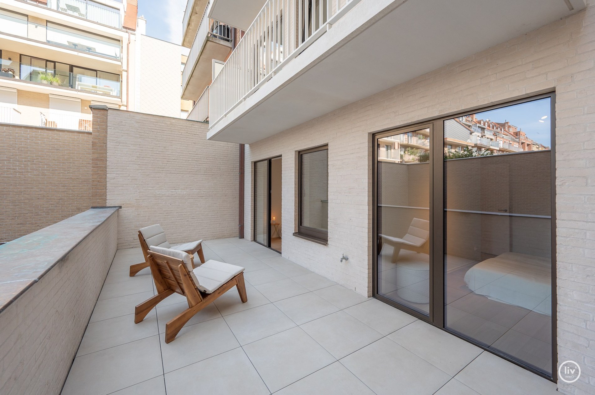 Appartement neuf exclusif avec trois chambres au cœur de Knokke. 