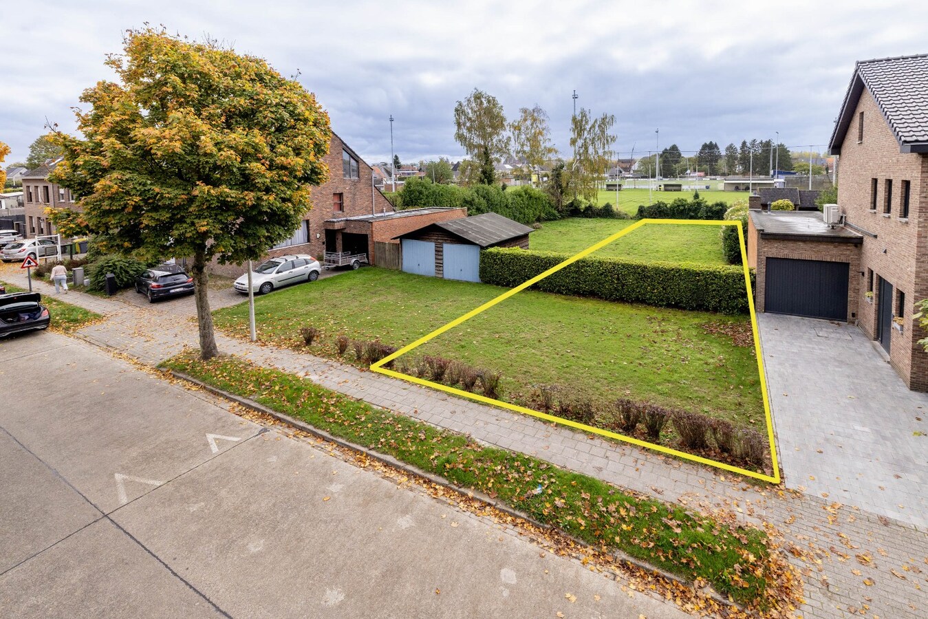 Bouwgrond voor HOB met zuidtuin - ideale ligging 