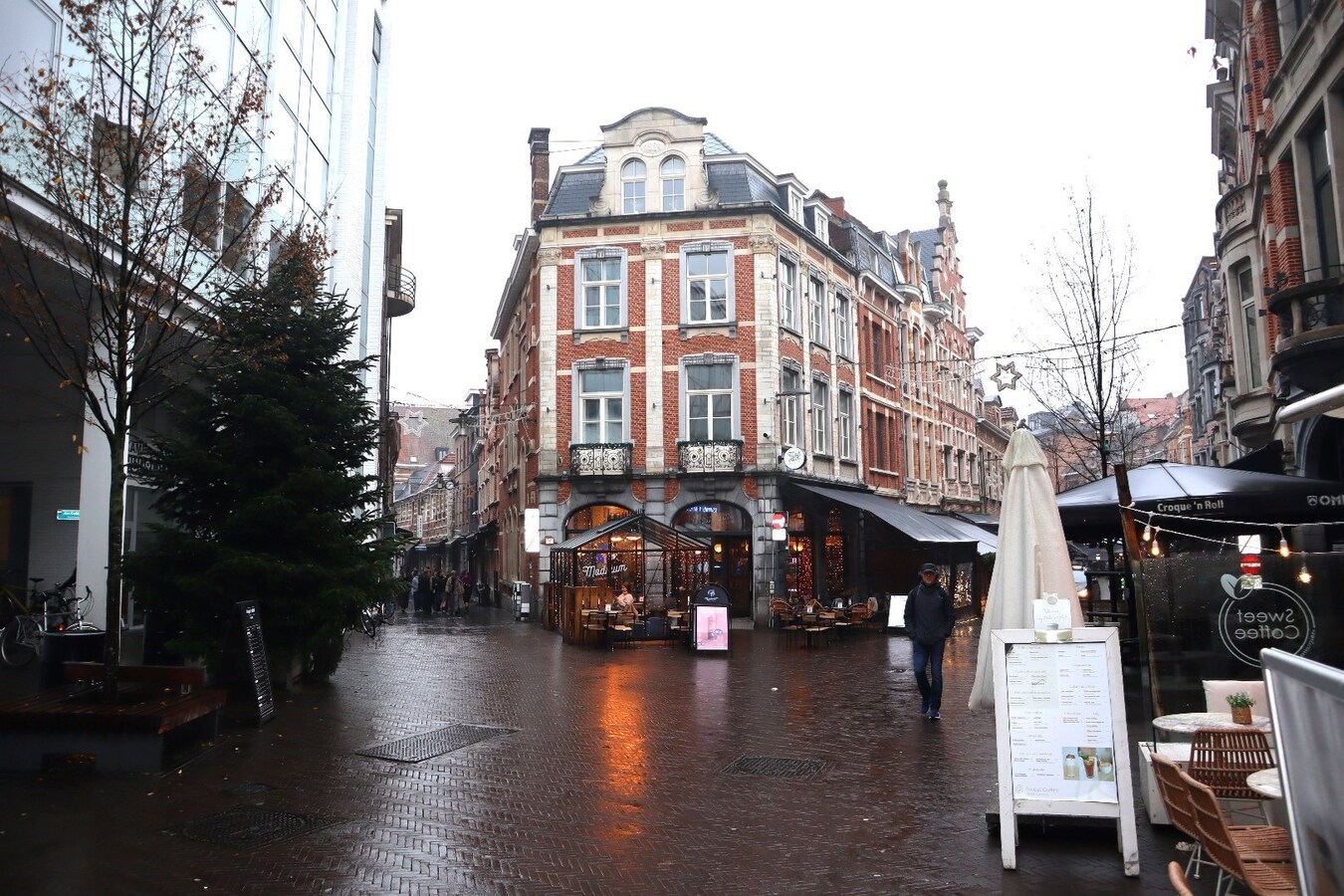 Autostaanplaats centrum Leuven, Tiensestraat (wandelgedeelte) 