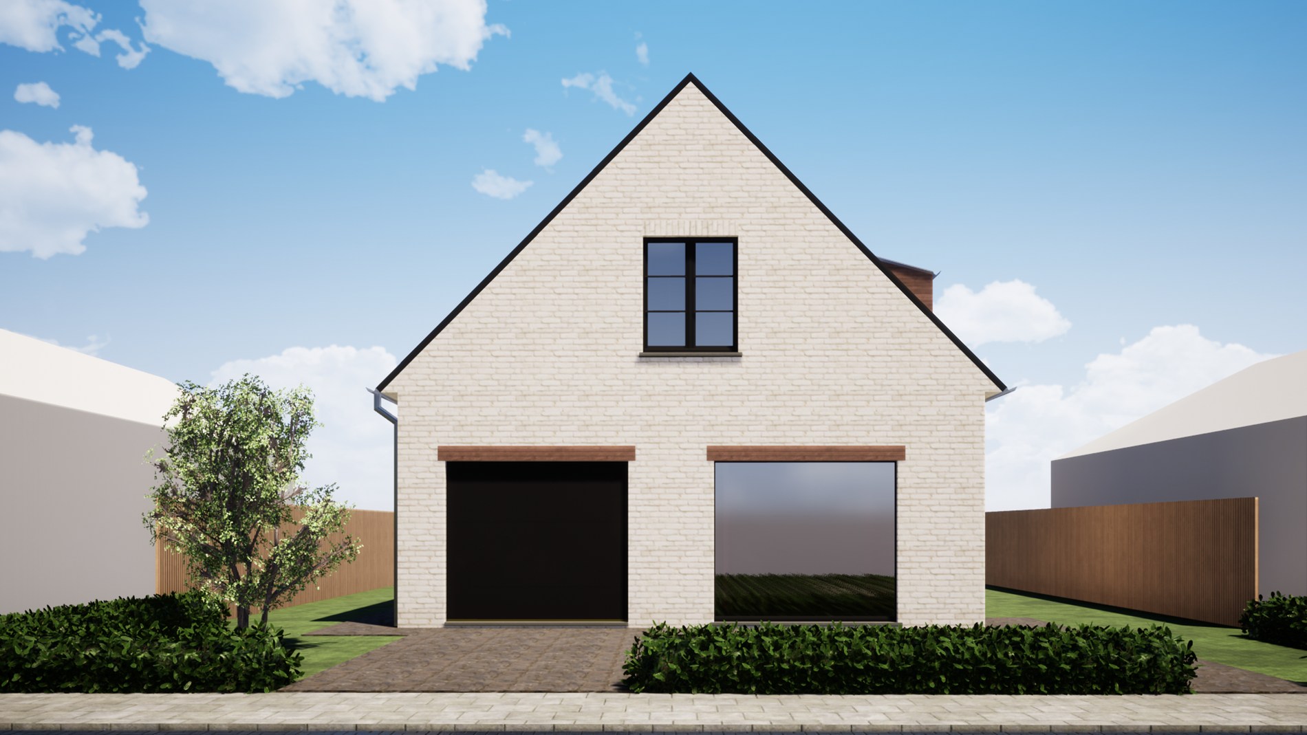 Nieuwbouwvilla met 3 slaapkamers én garage in Lissewege 