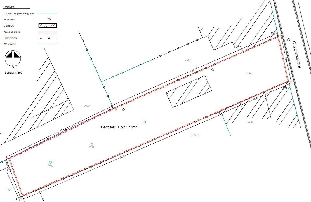 Bijgebouw met bouwgrond 