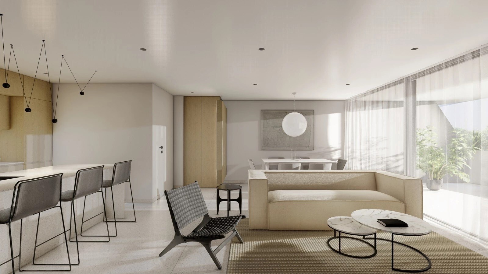 Designappartement in een privé residentie met luxe voorzieningen in El Raso 