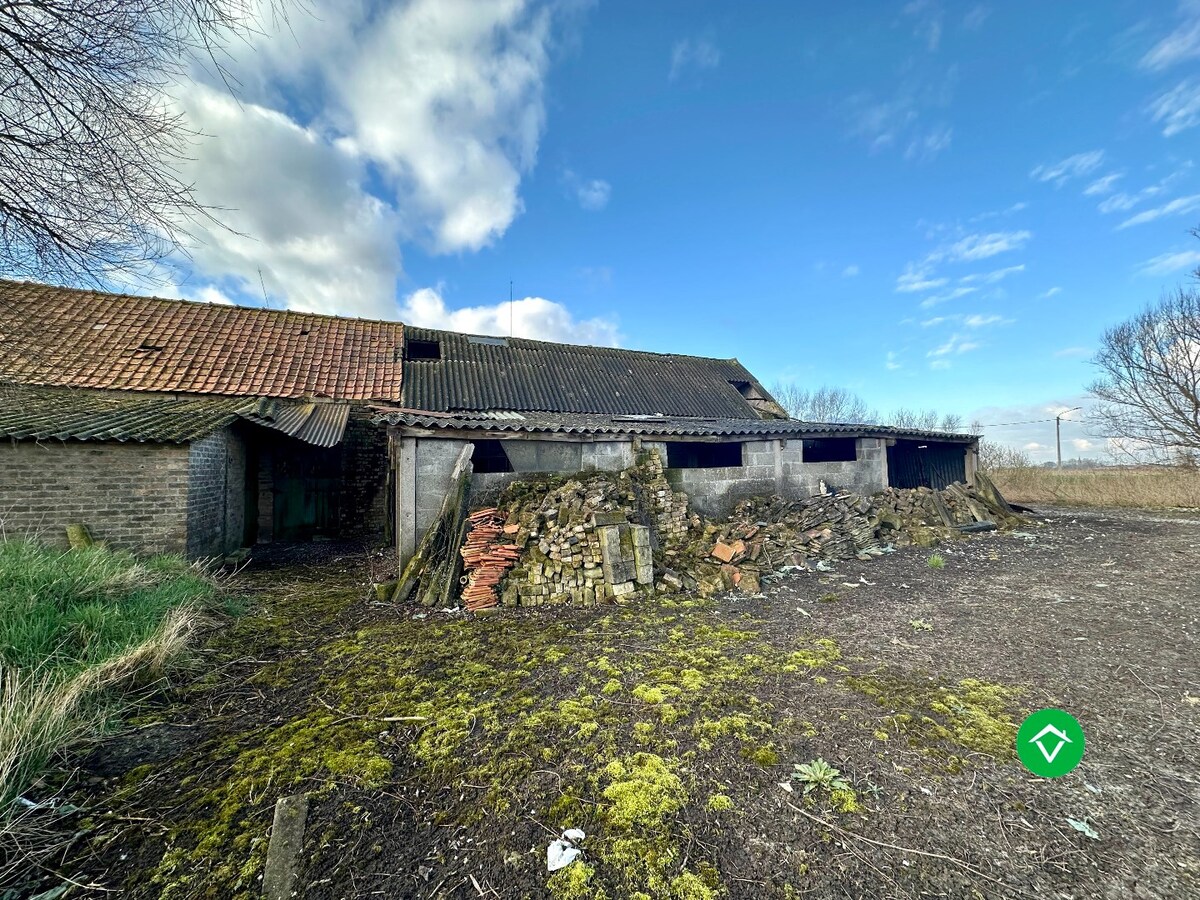 Te herbouwen of te slopen hoeve op ruim perceel in landelijke omgeving 