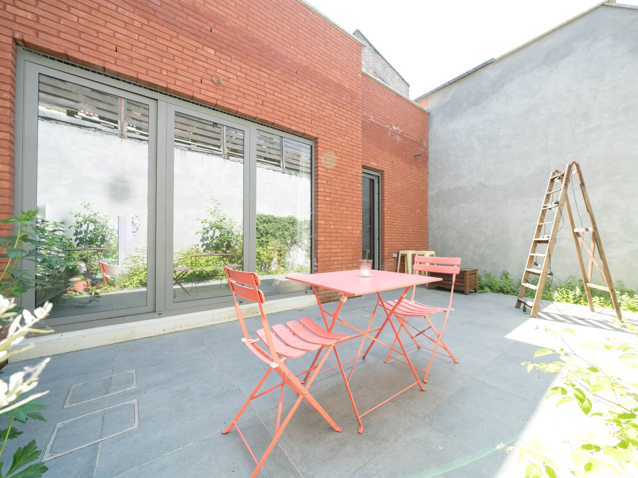 Gelijkvloers appartement met stadstuin centrum Strombeek 