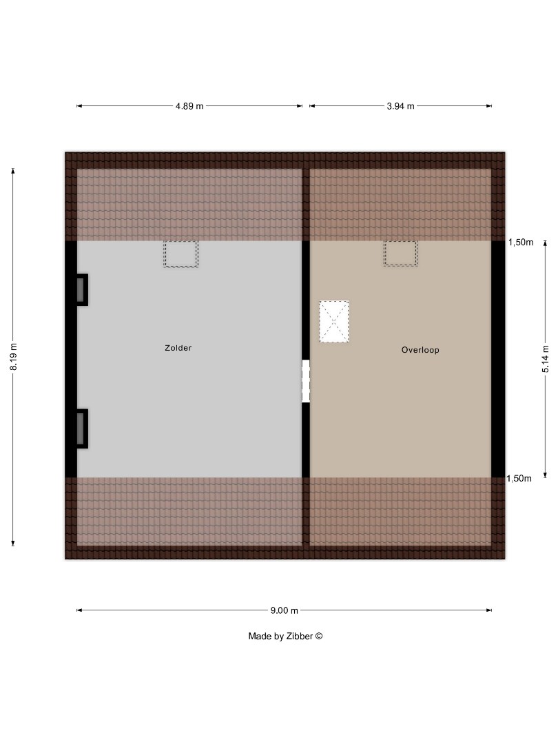 Woning met 3 ruime slaapkamers, bureau, tuin , kelder en zolder in Kessel-Lo! - EPC 198 kWh/m² - bewoonbare opp. 233 m² 