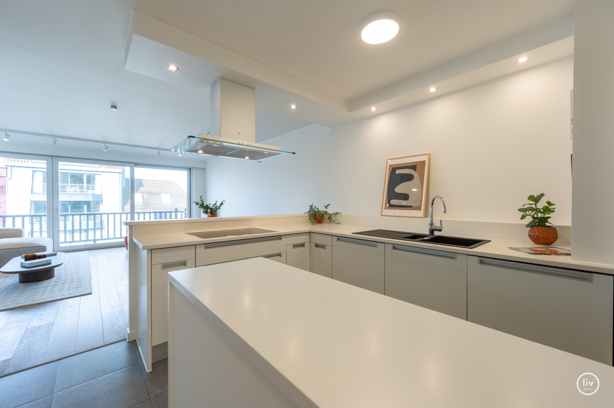 Centraal gelegen 2-kamer appartement met zuidgericht terras op de Lippenslaan. 