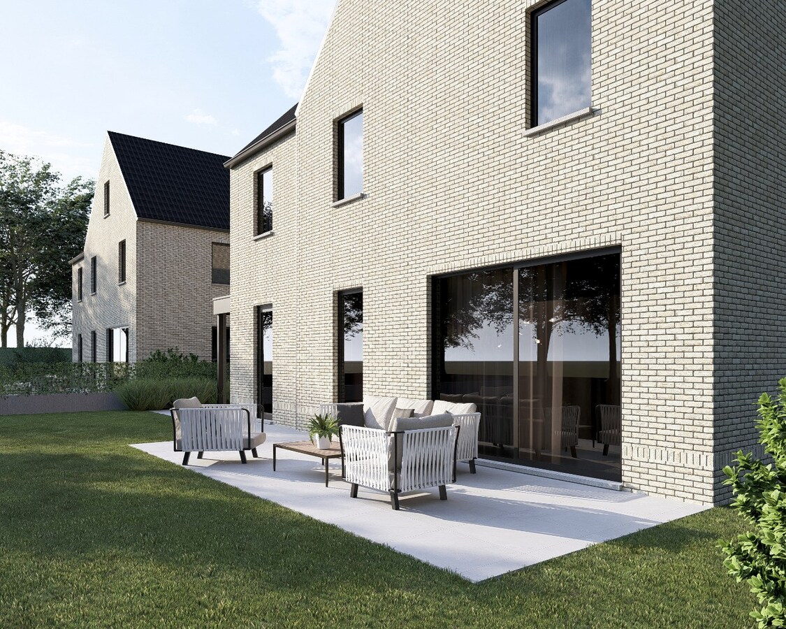 Nieuwbouwproject van 2 vrijstaande nieuwbouwwoningen op percelen van 6are en 6a22ca op een rustige locatie te Neeroeteren! 