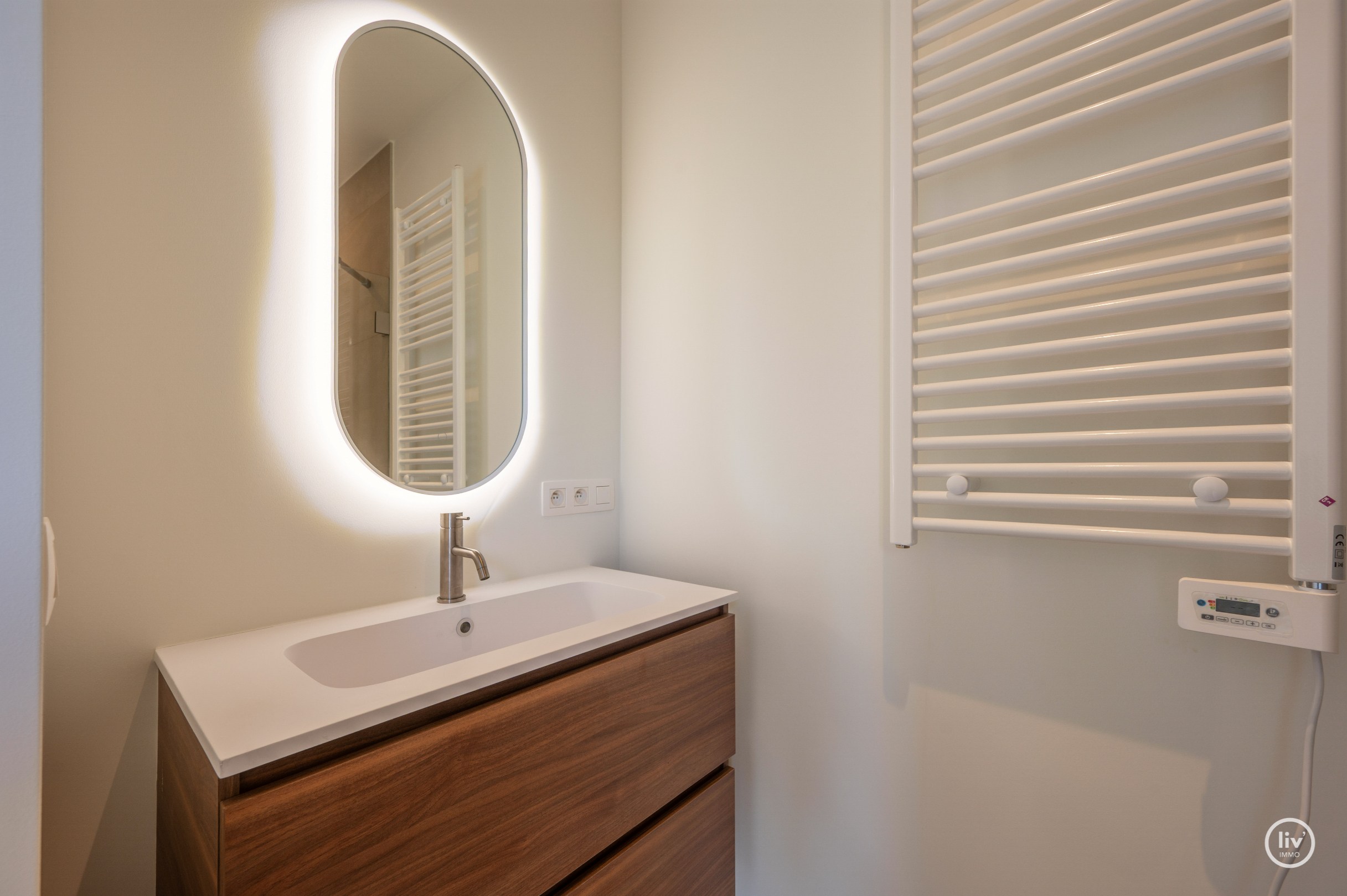 Nouvel appartement avec vue dégagée au centre de Knokke. 