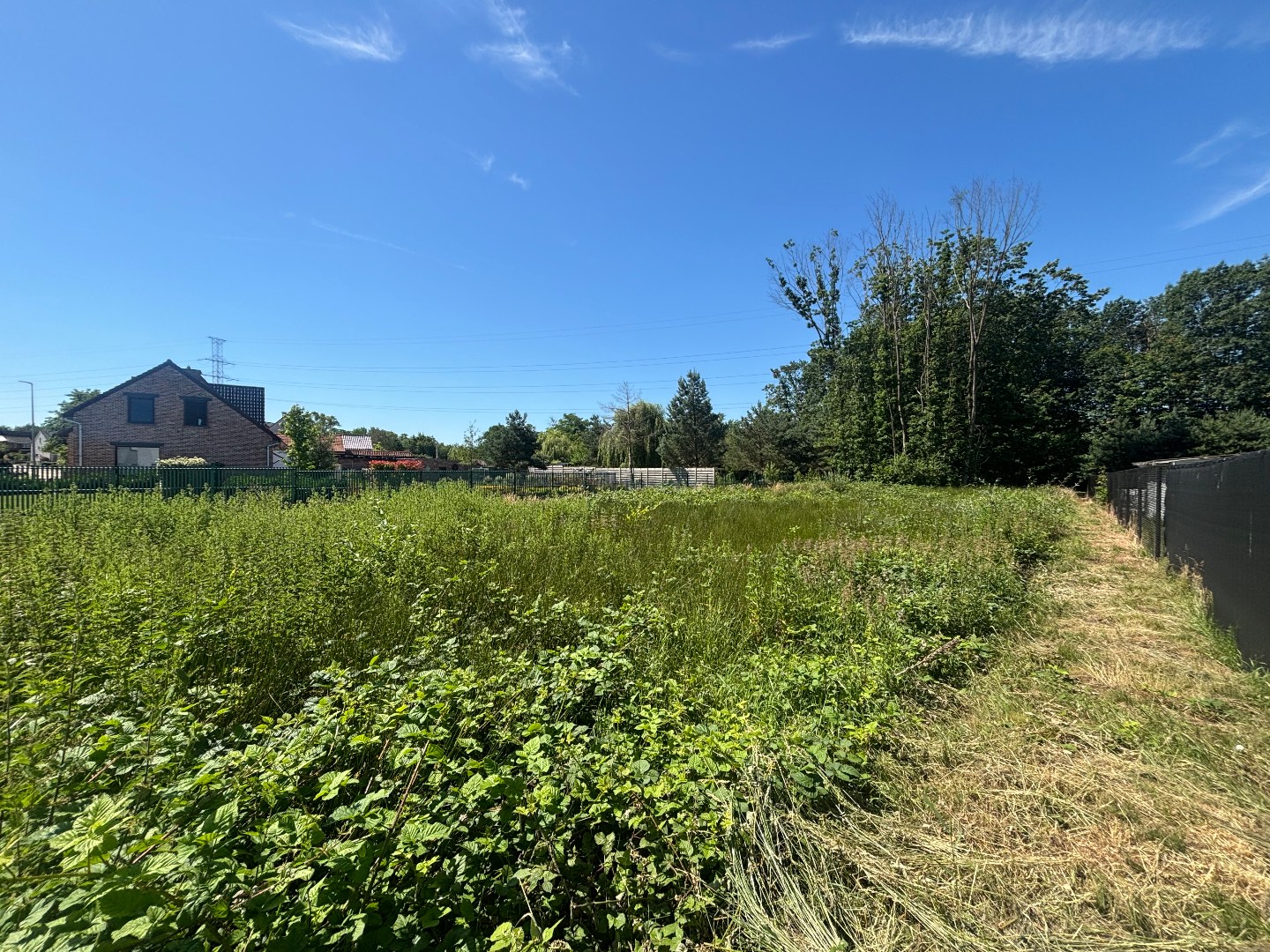 Projectgrond van 18a voor 2 halfopen bebouwingen in Ham 