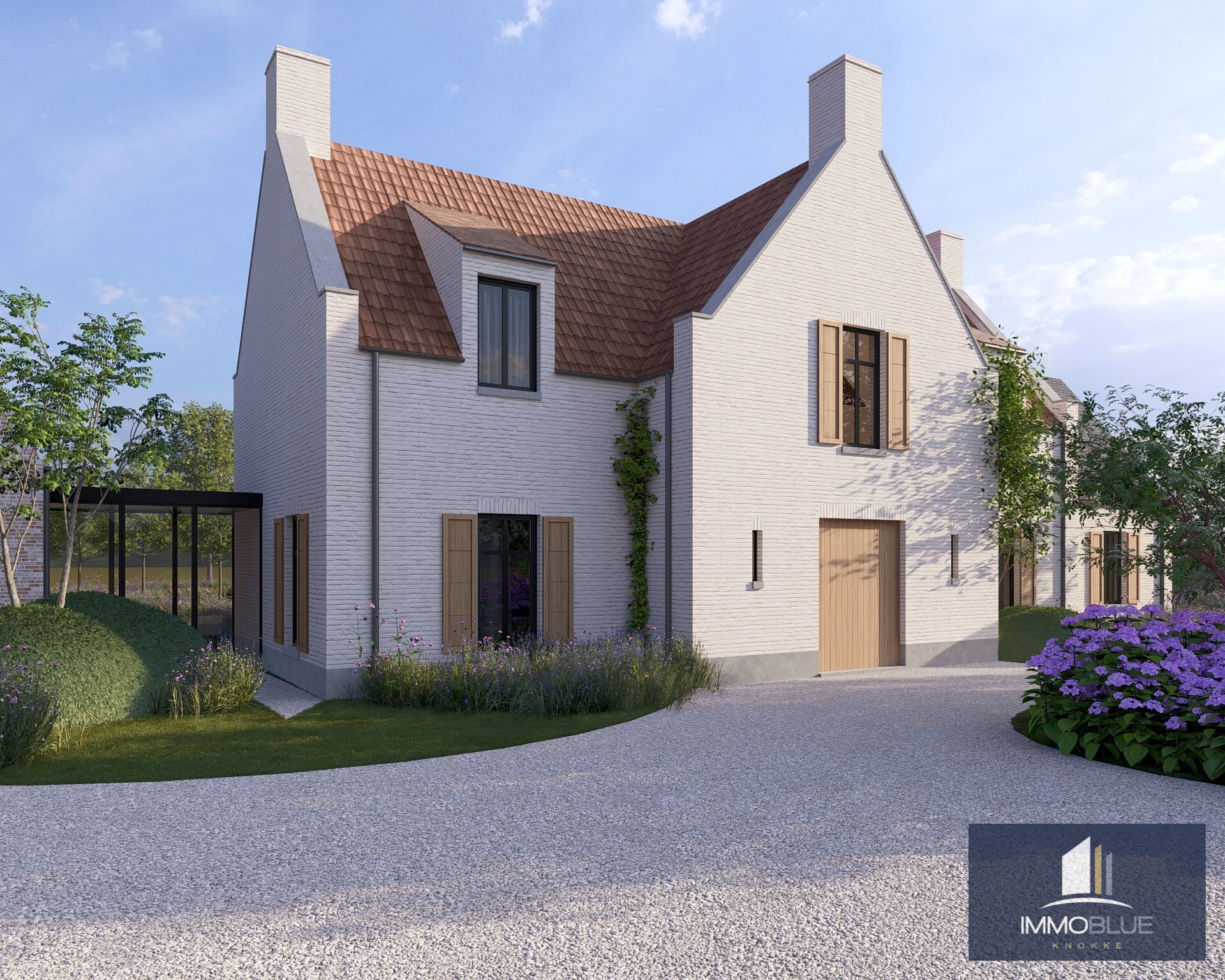 Exclusieve bouwgrond met open zicht gelegen aan het Zwin met goedgekeurde bouwplannen. 