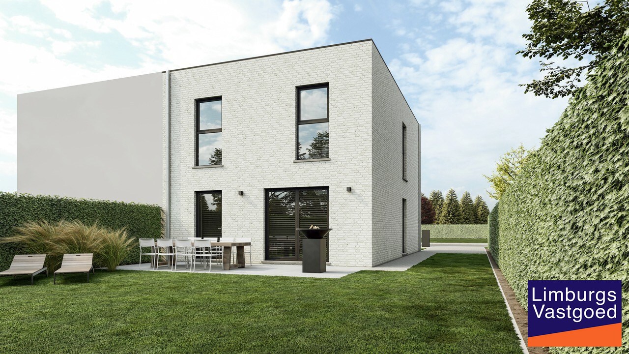 Nieuwbouwwoning, halfopen bebouwing, LOT 1, voor halfopen bebouwing, 4a 89ca, te Houthalen-Helchteren 