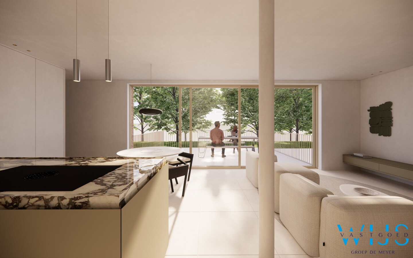 Modern nieuwbouwappartement in Residentie 21 Noord te Ertvelde! 