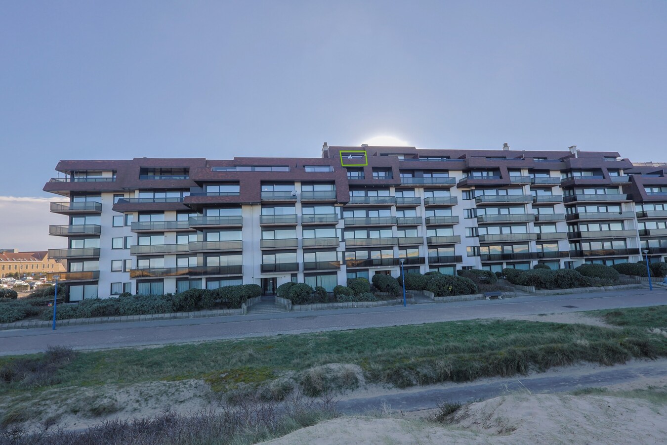 Penthouse met prachtig zeezicht en twee slaapkamers in de Res. Plaza I 