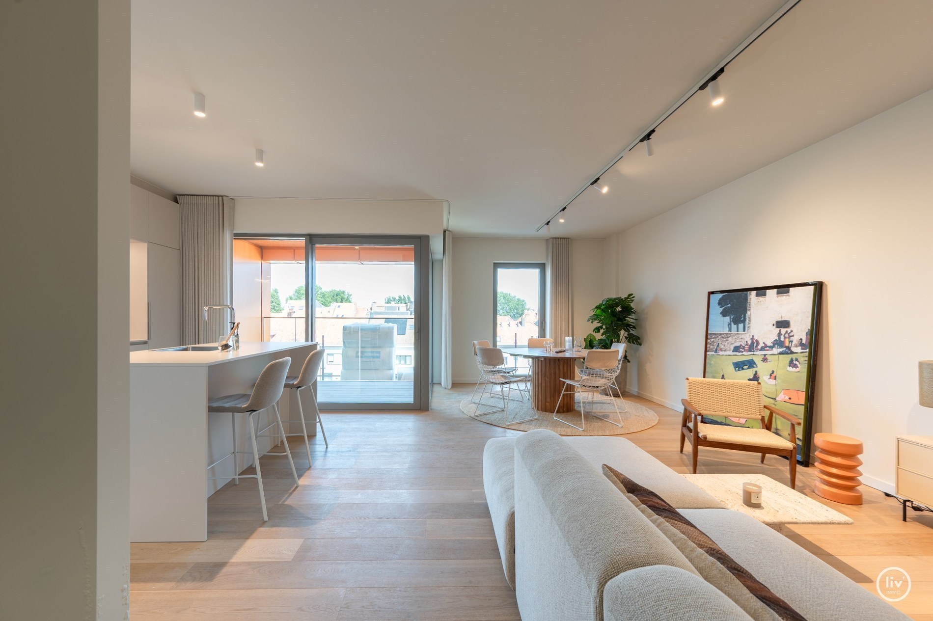 Appartement de 2 pièces bien situé à la Résidence Hoost. 