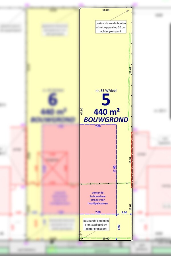 Bouwgrond voor HOB met zuidtuin - ideale ligging 