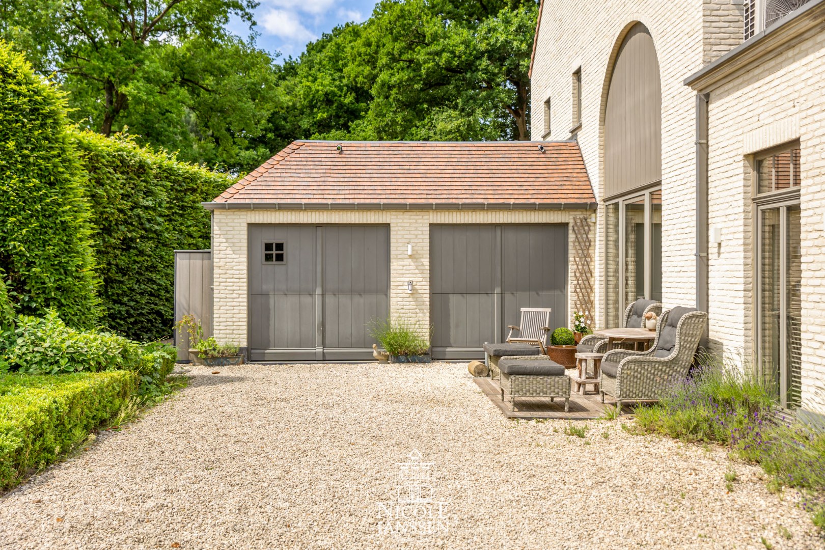 Dubbel inpandige garage